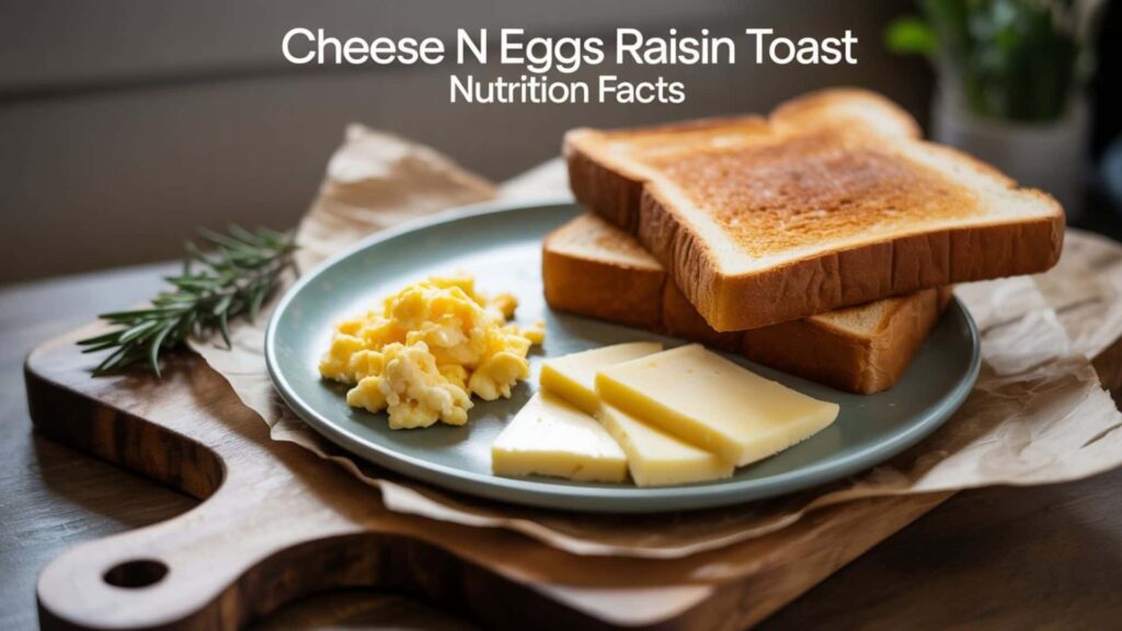 Cheese 'n Eggs Raisin Toast Nutrition Facts: